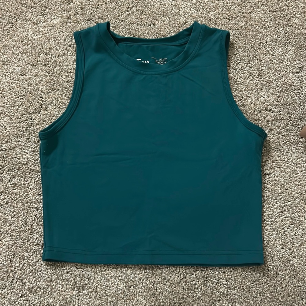 ZYIA Green High-Neck Stronger Tank